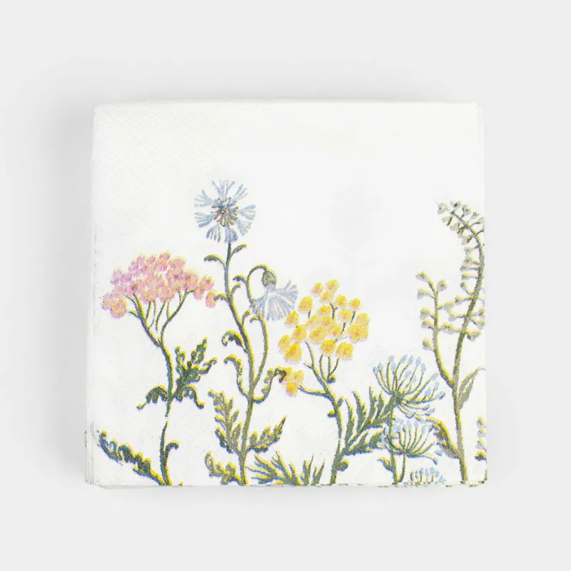 Салфетки бумажные, 21х21 см, 20 шт, Floral meadow