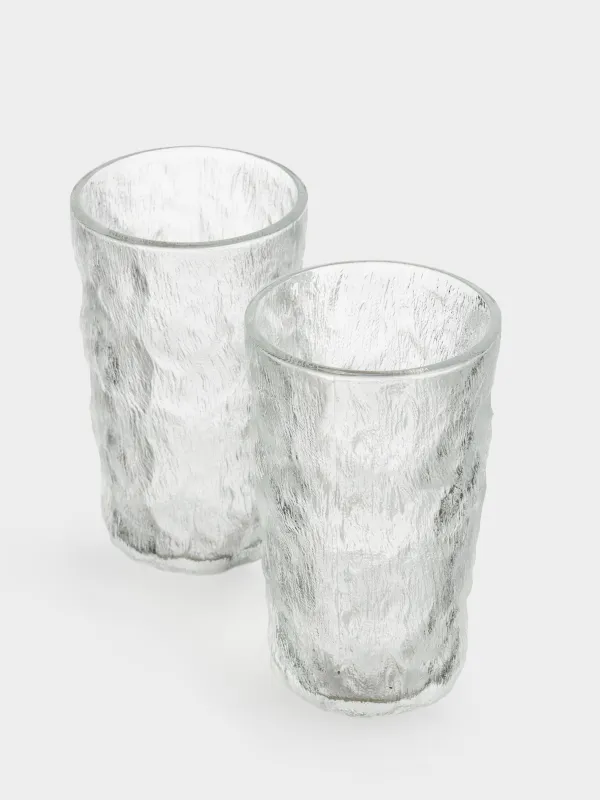 Стакан, 13 см, 350 мл, 2 шт, стекло Р, Мятый эффект, Crumple, image-2