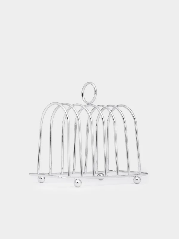 Подставка для тостов, 14x12 см, 6 отд, сталь, Twist silver, image-2