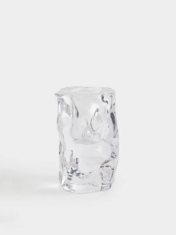 Подсвечник, 8 см, для тонкой свечи, стекло, Concave, image-0