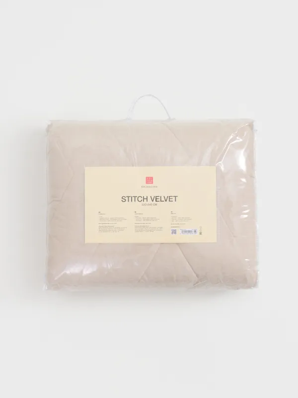 Покрывало, 220х240 см, стеганое, двустороннее, Stitch velvet, image-6
