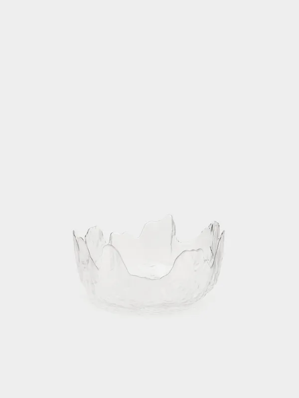 Салатник, 20х9 см, с серебристым кантом, Nautilus silver, image-0