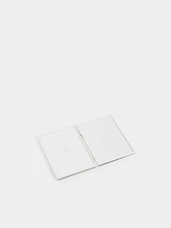 Фоторамка, 13х18 см, 2 фото, металл/стекло, серебристая, Fantastic, image-2