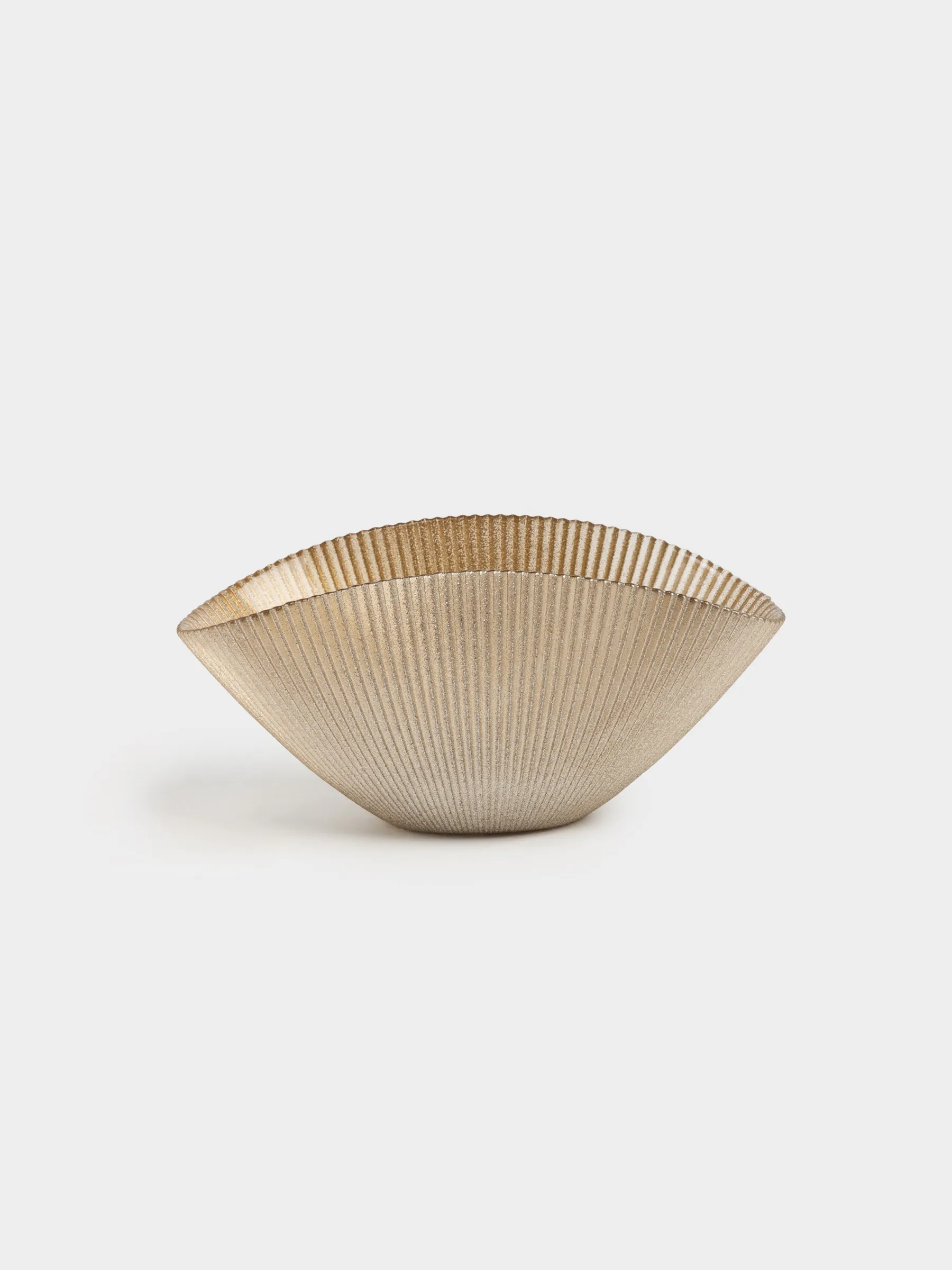 Ваза для фруктов, 27х12 см, стекло Р, золотистая, Ribby color