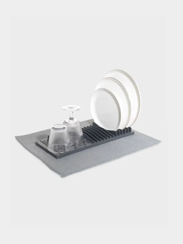 Коврик для сушки посуды с подставкой, 40х50 см, Keeping, image-4