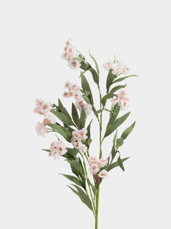 Ветка декоративная, 70 см, бумага/пенопласт, Светло-розовая гвоздика, Flower garden, image-2