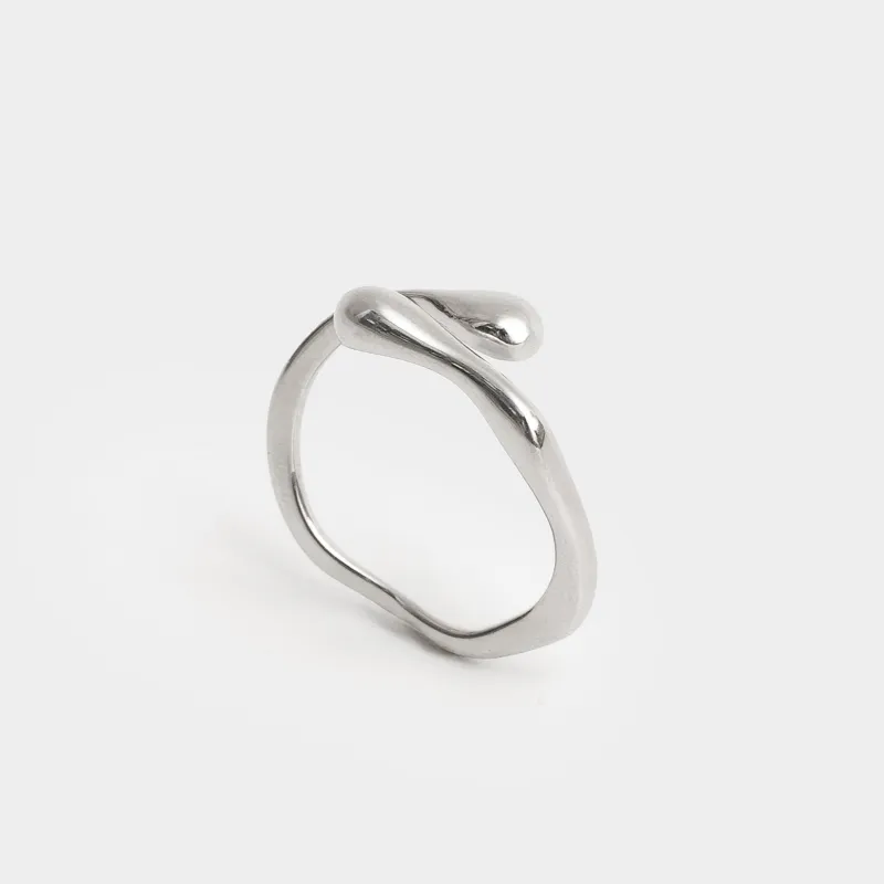 Кольцо, 2 см, единый размер, металл, серебристое, Jewelry