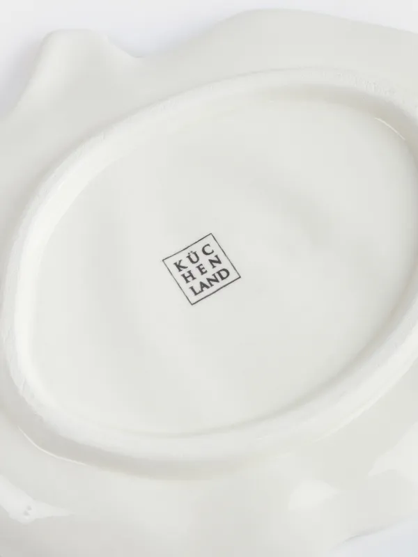 Блюдо, 15 см, керамика, молочно-золотистое, Тыква, Golden glow, image-4