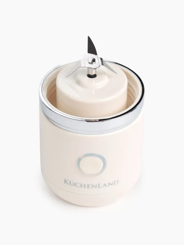 Блендер персональный, 380 мл, 67 Вт, портативный, заряжаемый, стекло/пластик, бежевый, Handy, image-3