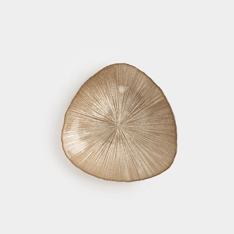 Тарелка десертная, 16 см, стекло, шампань, Angle