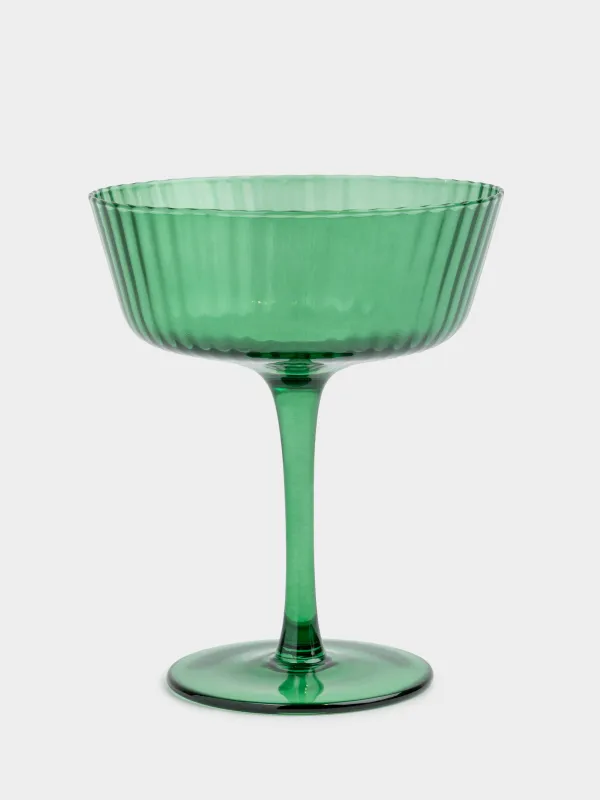 Бокал-креманка для шампанского, 230 мл, стекло Р, зеленый, Ribby color, image-0