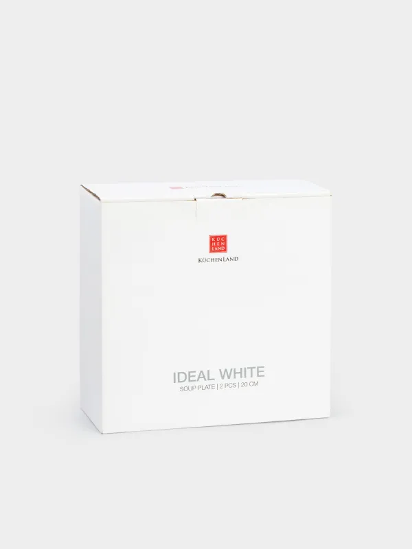 Тарелка суповая, 20 см, 2 шт, 900 мл, фарфор F, белая, Ideal white, image-7
