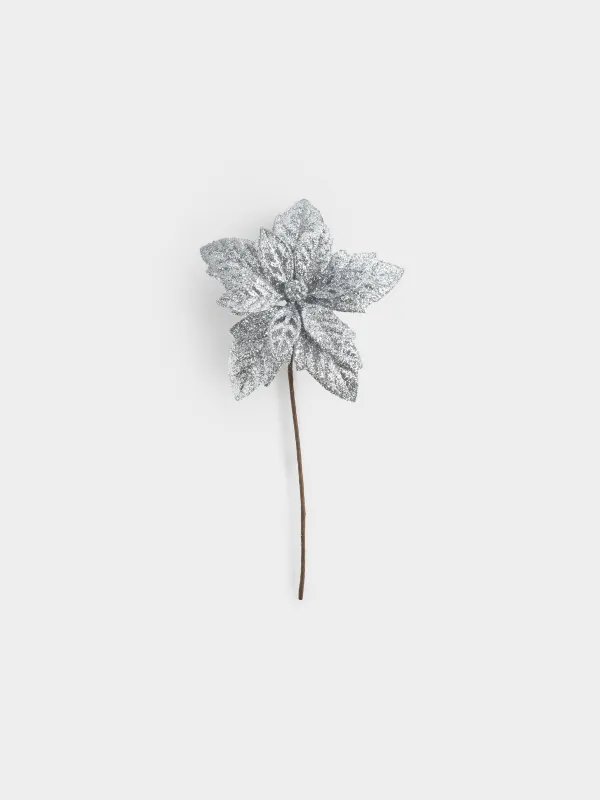 Украшение декоративное, 15 см, Пуансеттия, Flower decor, image-0