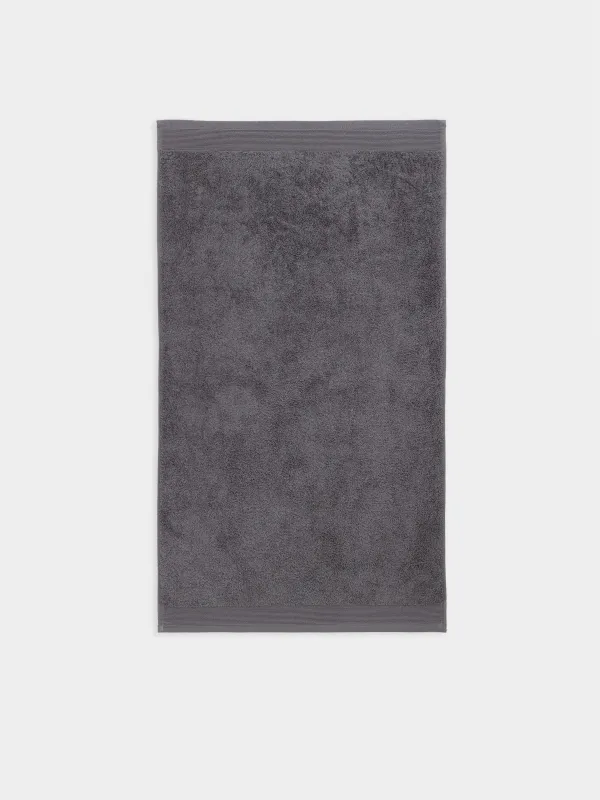 Полотенце, 70х140 см, хлопок, темно-серое, Gentle cotton, image-5