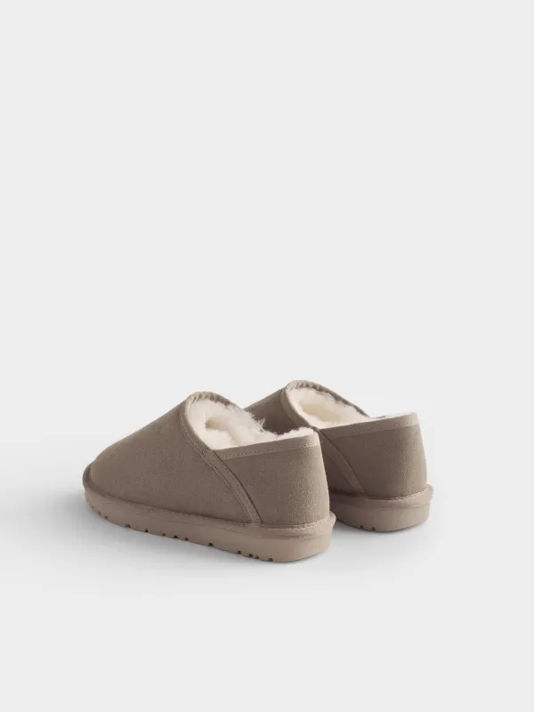 Угги короткие из замши и подкладкой из шерсти, Suede, image-6