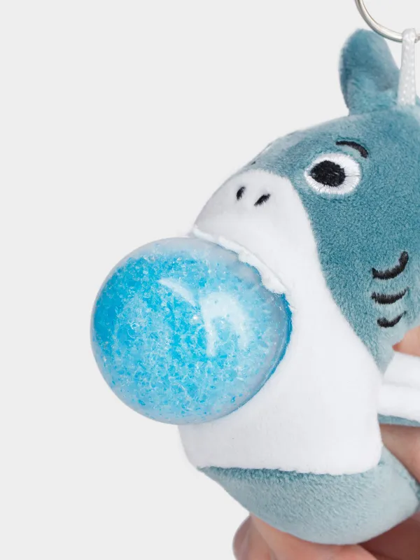 Игрушка-брелок, 9 см, антистресс, полиэстер/металл, голубой, Акула, Aquatic animals, image-3