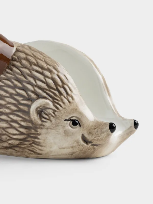 Салфетница, 14 см, Еж с грибом, Hedgehog, image-1