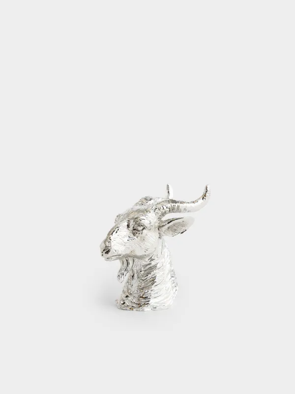 Статуэтка, 7 см, Коза, Goat silver, image-0