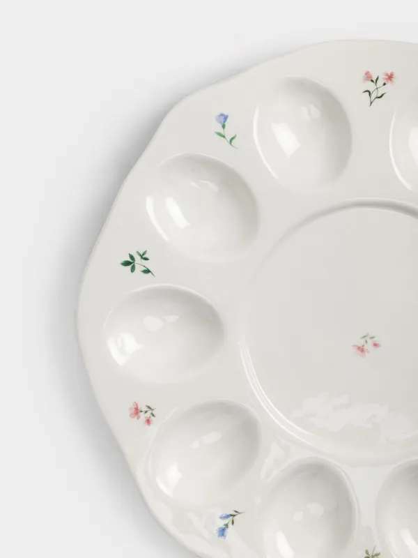 Блюдо пасхальное, 26 см, с местом для кулича,Нежные цветы, El flora, image-1