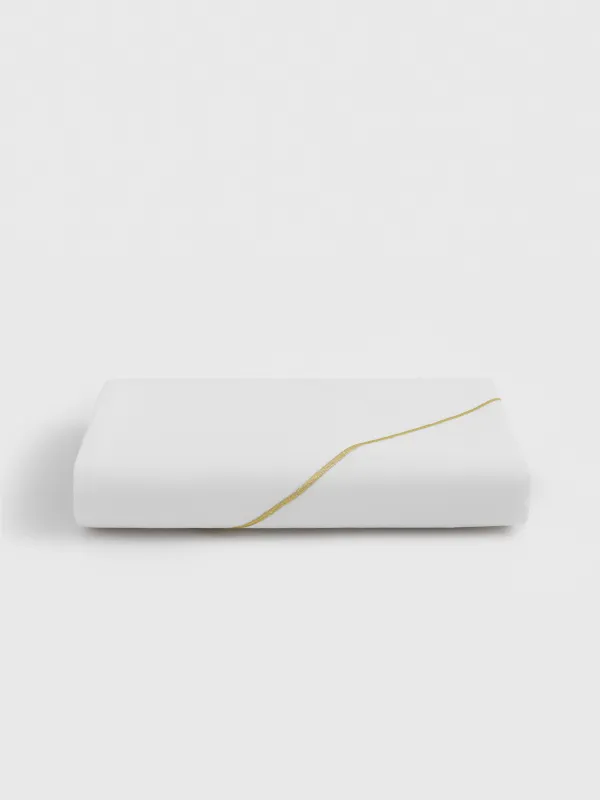 Скатерть, 170х250 см, полиэстер, белая, Золотистые линии, Revival gold, image-7