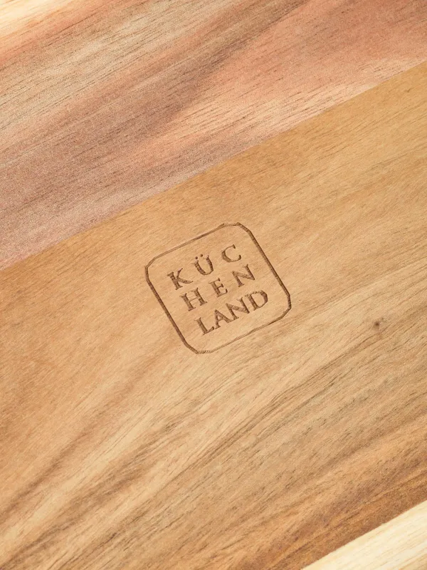 Блюдо сервировочное, 35x18 см, дерево, прямоугольное, Noble flow, image-3