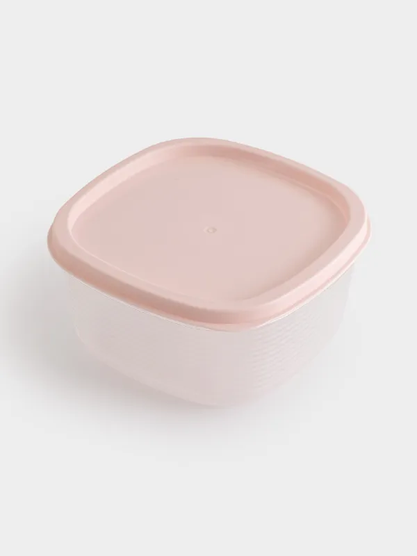 Набор контейнеров, 5 шт, пластик, квадратный, цветной, Frame, image-3