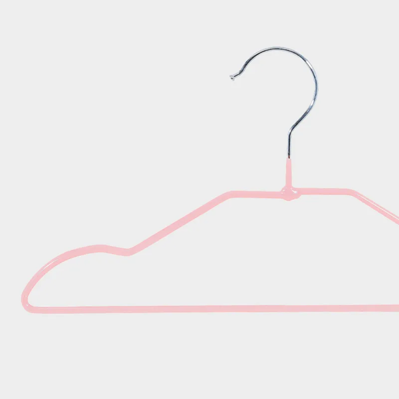 Вешалка-плечики, 28 см, 5 шт, детская, металл с покрытием, розовая, Colorful house, image-3
