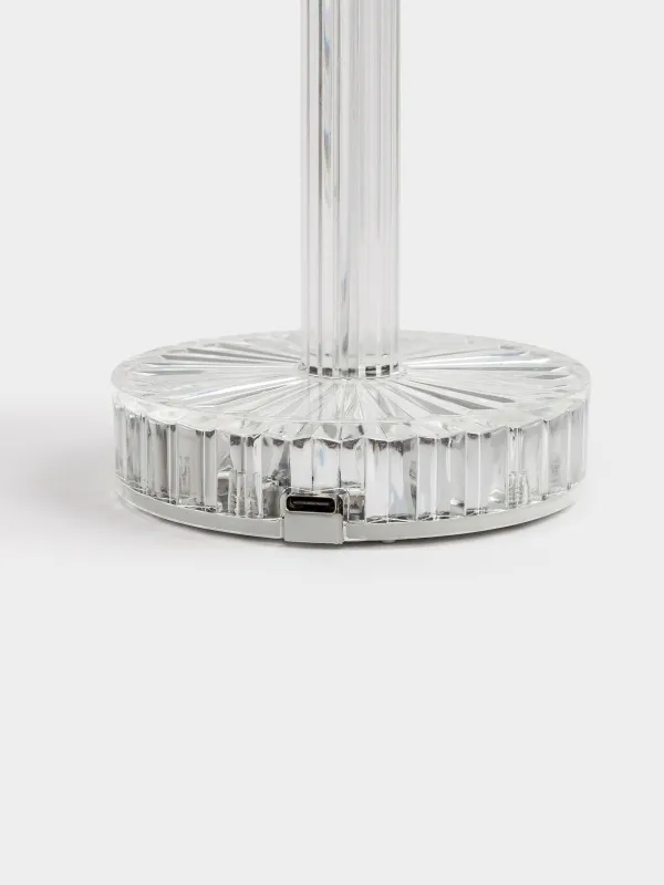 Светильник сенсорный, 26 см, беспроводной, на ножке, пластик/сталь, Ромб, Rhomb, image-3