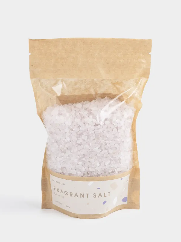Соль для ванны, 350 гр, сиреневая, Лаванда, Fragrant salt, image-0