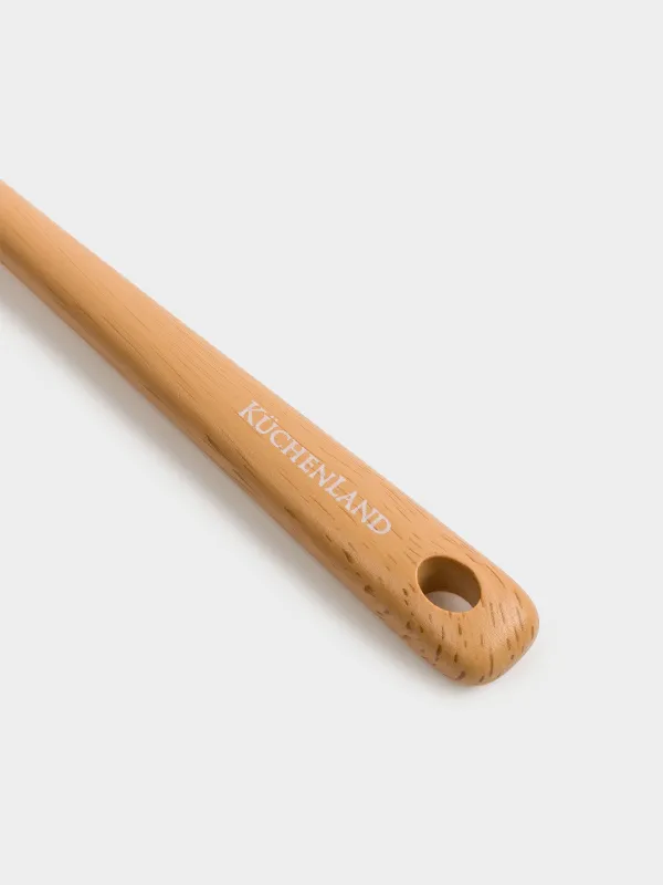 Лопатка, 31 см, с прорезями, силикон/пластик, бежевая, Letia, image-3