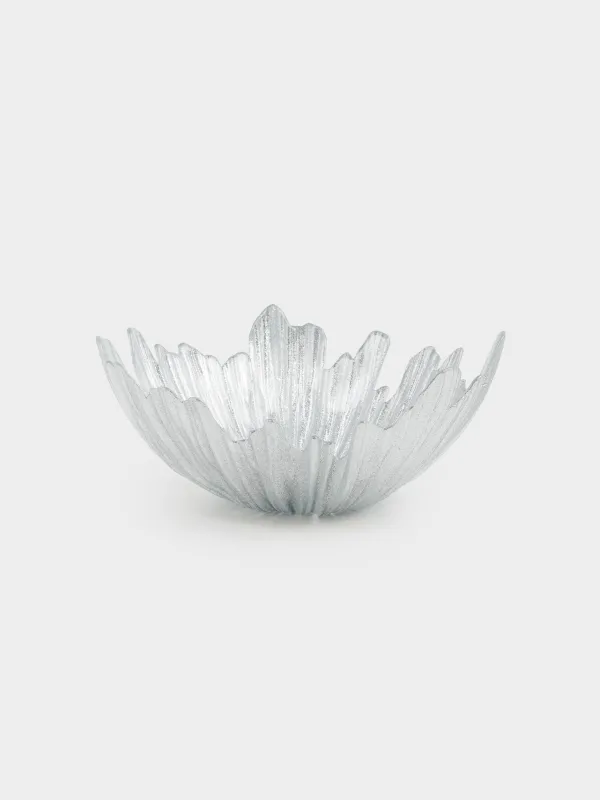 Ваза для фруктов, 32х14 см, стекло Р, серебристая, Verge, image-0