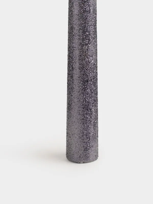 Свеча, 25 см, тонкая, с блестками, Sparkly candle, image-2