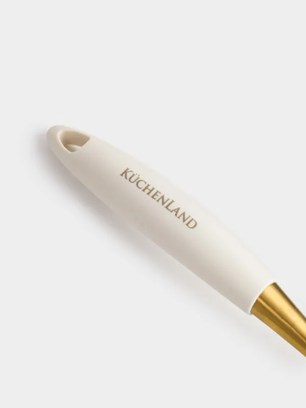 Половник, 32 см, силикон/сталь, молочно-золотистый, Pintino, image-3