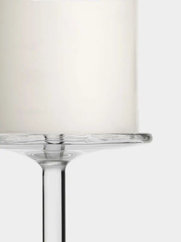 Подсвечник, 21 см, для одной свечи, на ножке, стекло, Clear, image-3