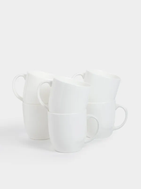 Кружка, 370 мл, 6 шт, фарфор F, белая, Ideal white, image-0