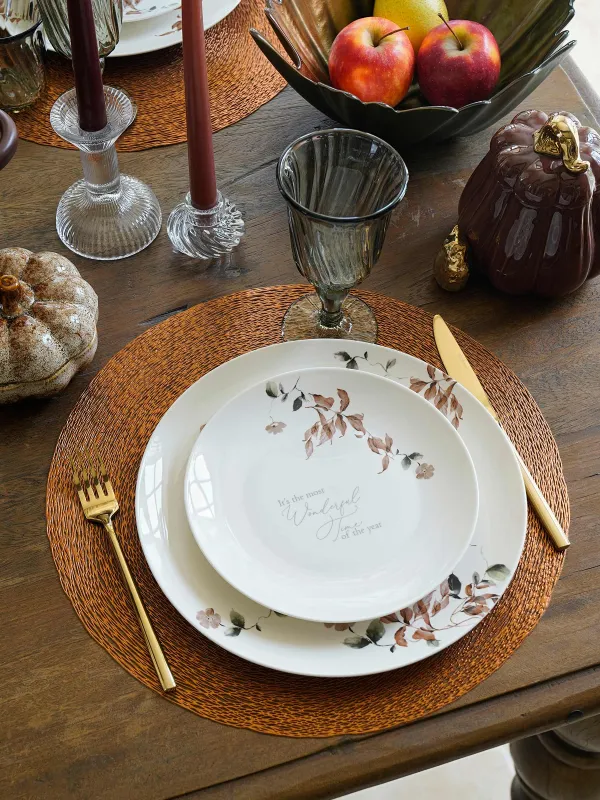 Тарелка закусочная, 20 см, 2 шт, фарфор N, Осенние цветы, Refined floral, image-6