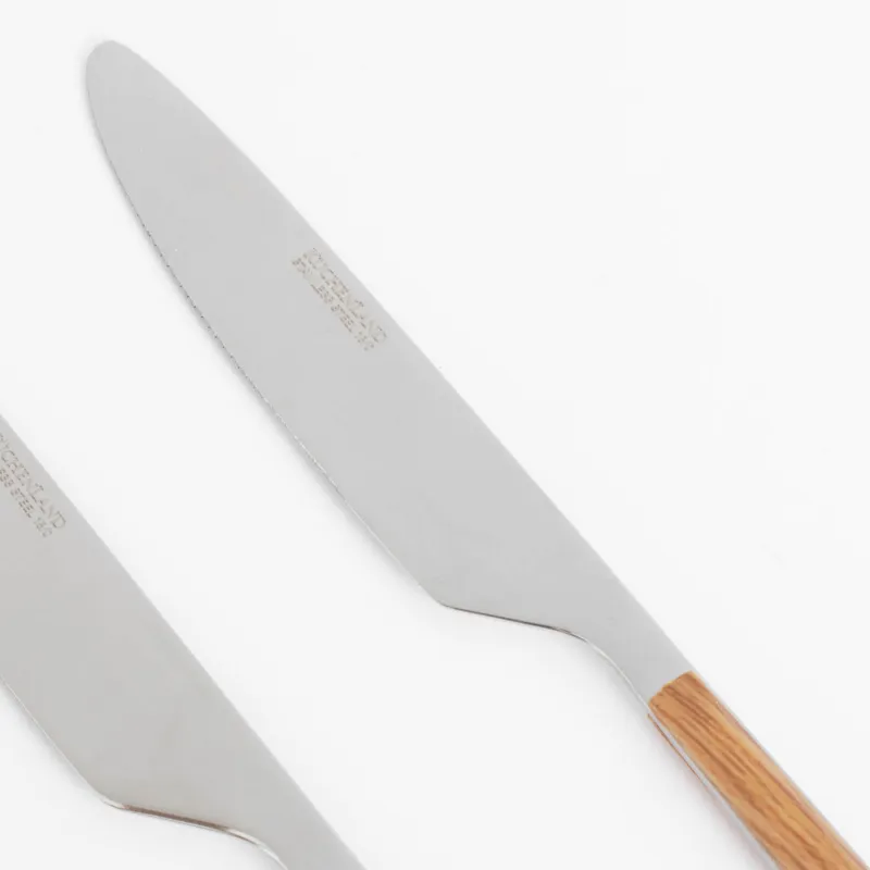 Нож столовый, 2 шт, сталь/пластик, коричневый, Prague, image-4