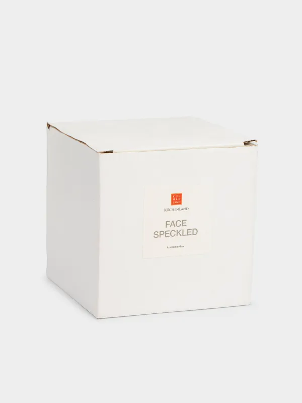 Кружка, 420 мл, керамика D, белая, в крапинку, Лицо, Face speckled, image-5