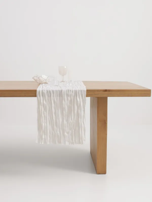 Дорожка настольная, белая, Wavy white, image-3