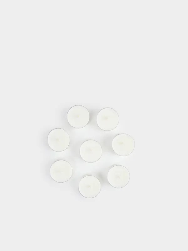 Свеча ароматическая, 6 см, 8 шт, чайная, Cinnamon, Luxury white, image-1