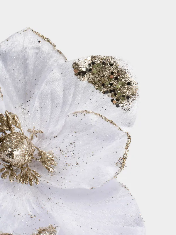 Украшение декоративное, 20 см, на клипсе, пластик, Flower decor, image-4