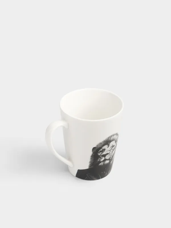 Кружка, 420 мл, Лев, Brutal style, image-1