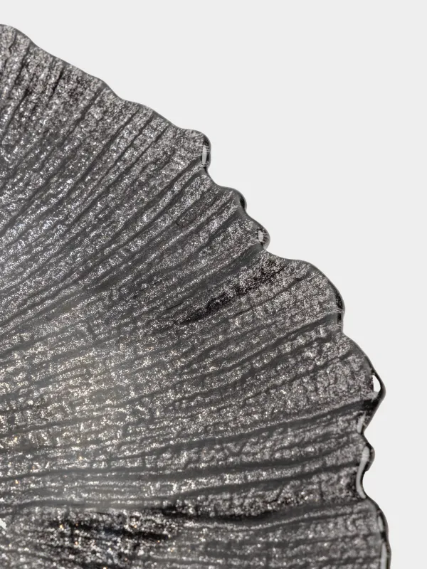 Блюдо, 33х2 см, стекло Р, серое, Verge, image-3