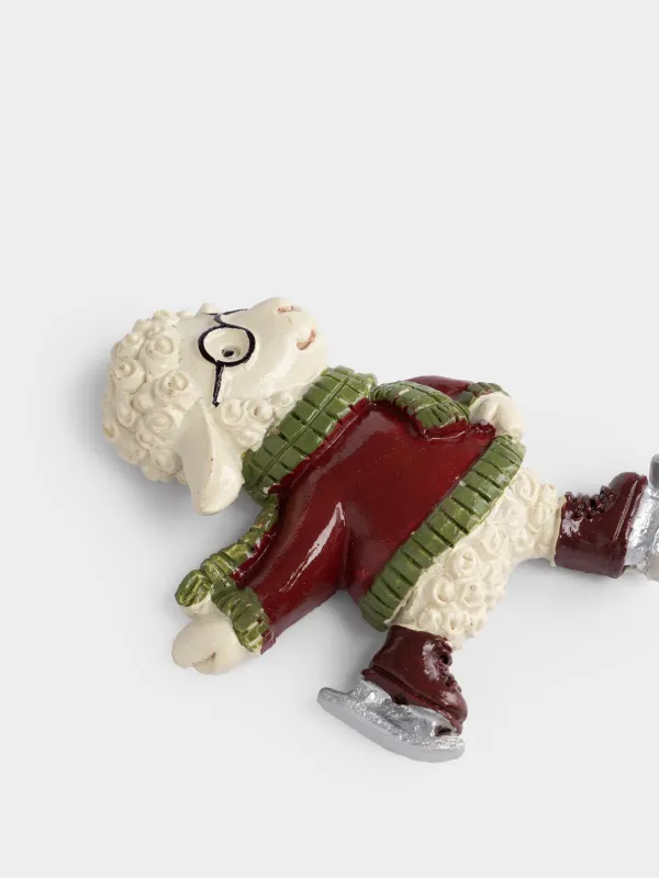 Магнит, 8 см, Овечка на коньках, Sheep, image-1