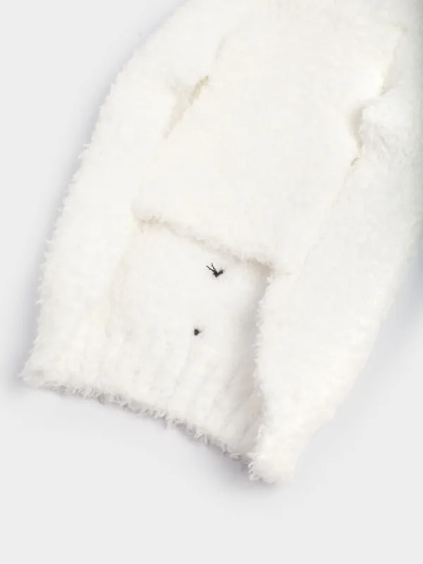 Свитер для животных, 25 см, р. XS, с капюшоном, полиэстер, белый, Снеговик, Fashion pet, image-3