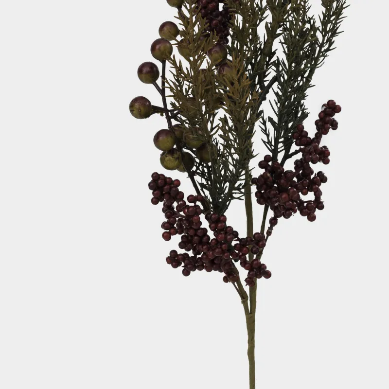 Ветка декоративная, 60 см, полиэстер/пенопласт, Золотисто-коричневые ягоды, Grand garden decor, image-3