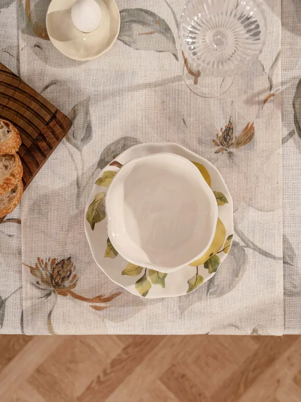 Дорожка настольная, 40х160 см, Цветы, Flowery flax, image-5