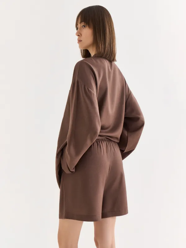 Шорты коричневые, Redana, image-5