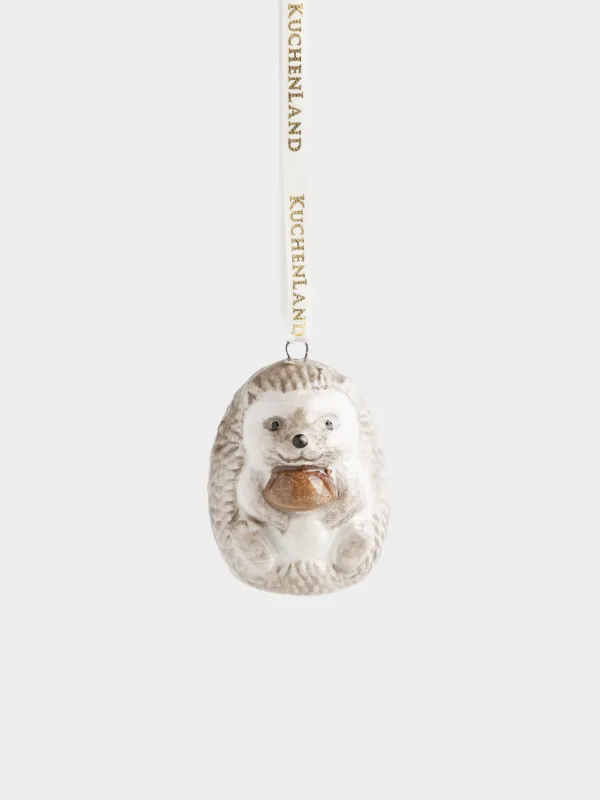 Подвеска декоративная, 5 см, Еж с грибом, Hedgehog, image-1