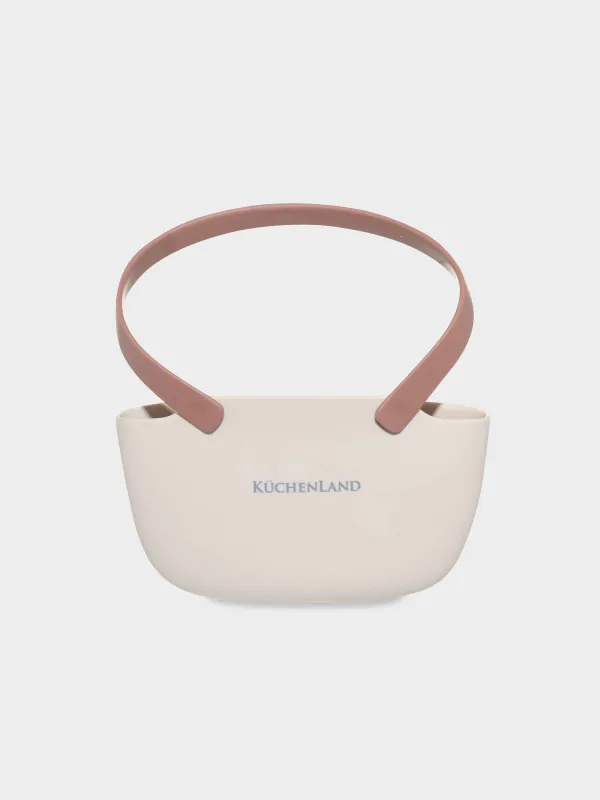 Держатель для кухонной губки, 13х8/18 см, подвесной, резина, бежевый, Vintage Kitchen, image-0